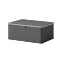 SOGA (30x20x13cm) Grey Fabric Storage Box Home Organizer (Small)