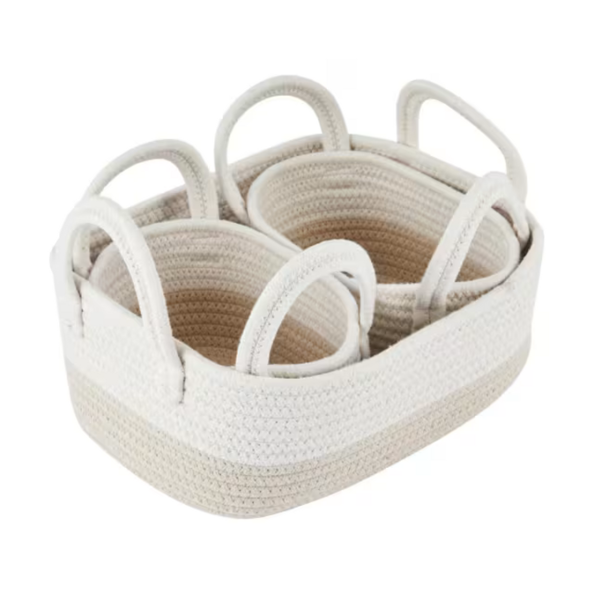 Beige storage baskets - 3 Pack