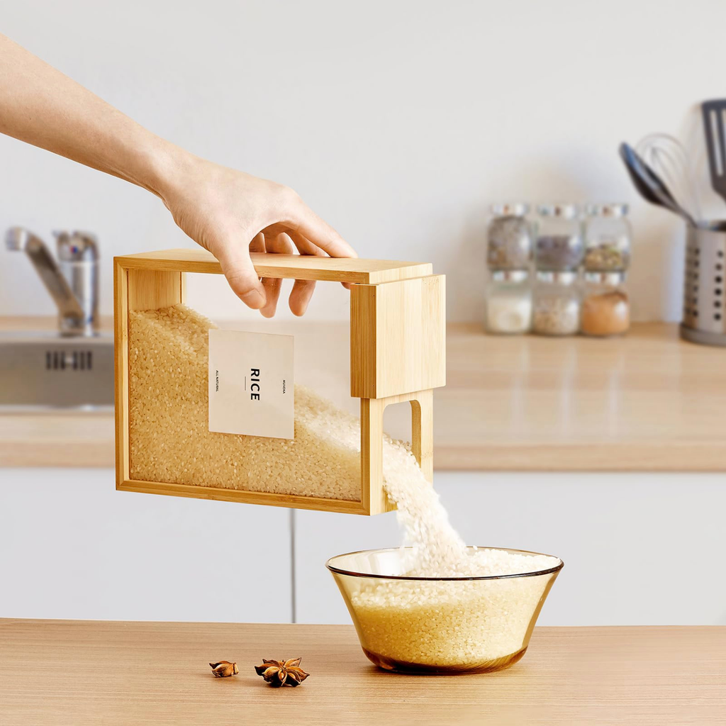 Bamboo Food Dispenser – 3L