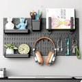 Modular Pegboard Wall Organiser Kit with Accessories for Home Office