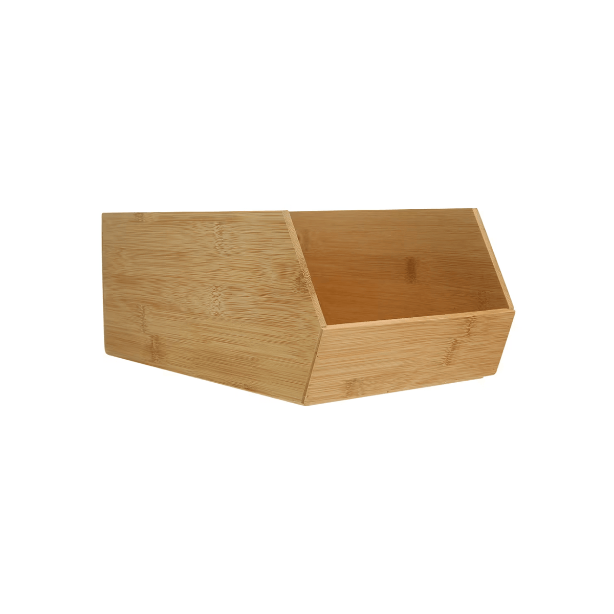 Bamboo Stackable Basket – Space-Saving Kitchen Organisation