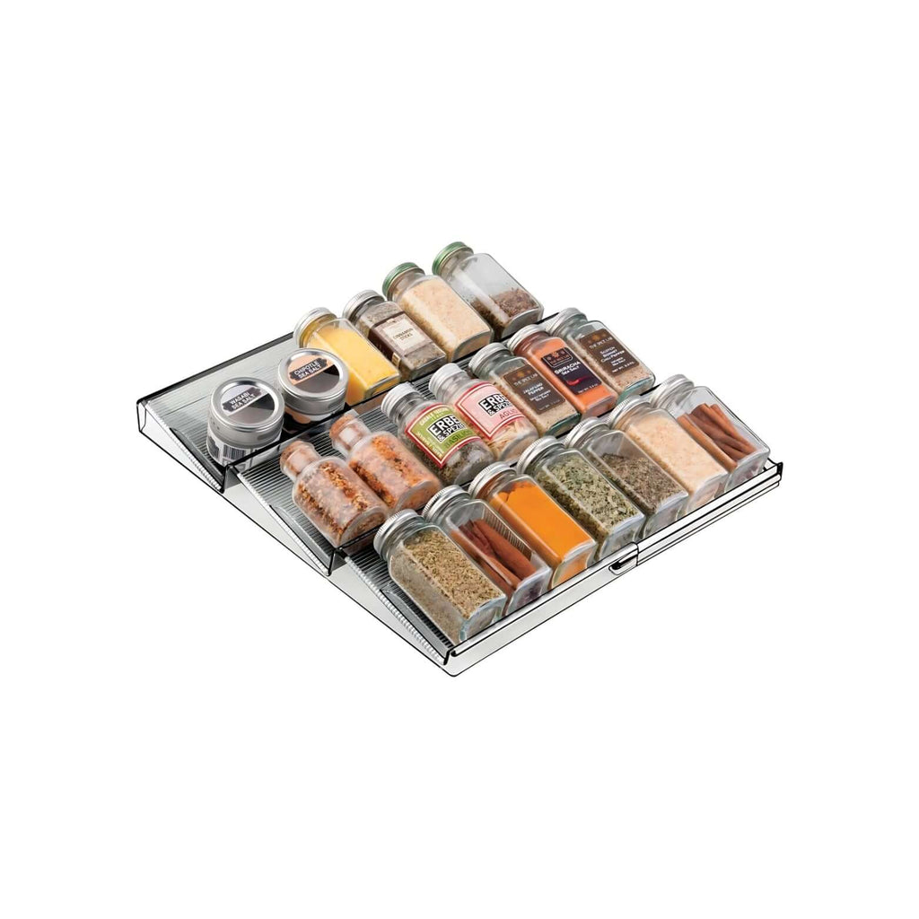 Expandable In-Drawer Spice Rack