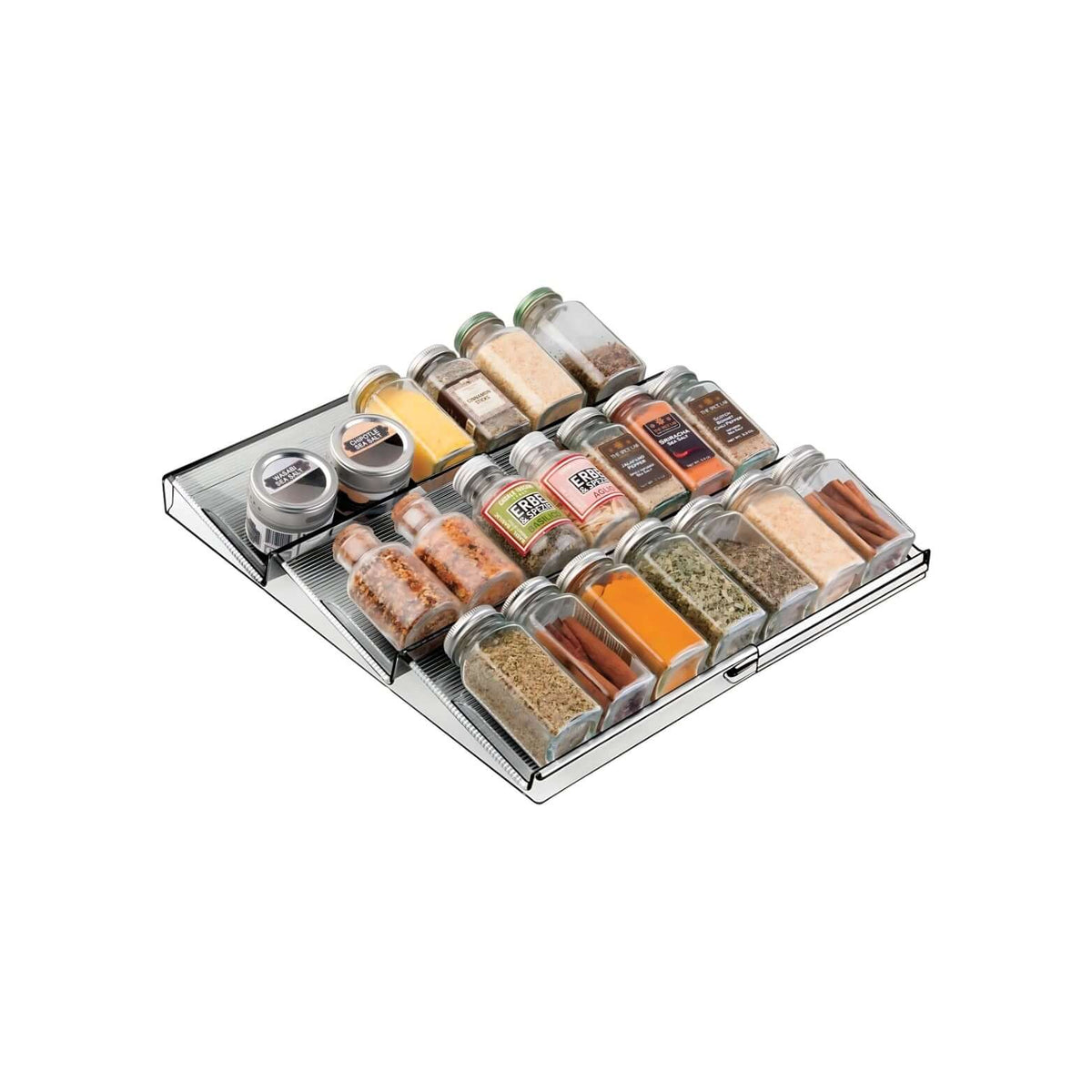 Expandable In-Drawer Spice Rack