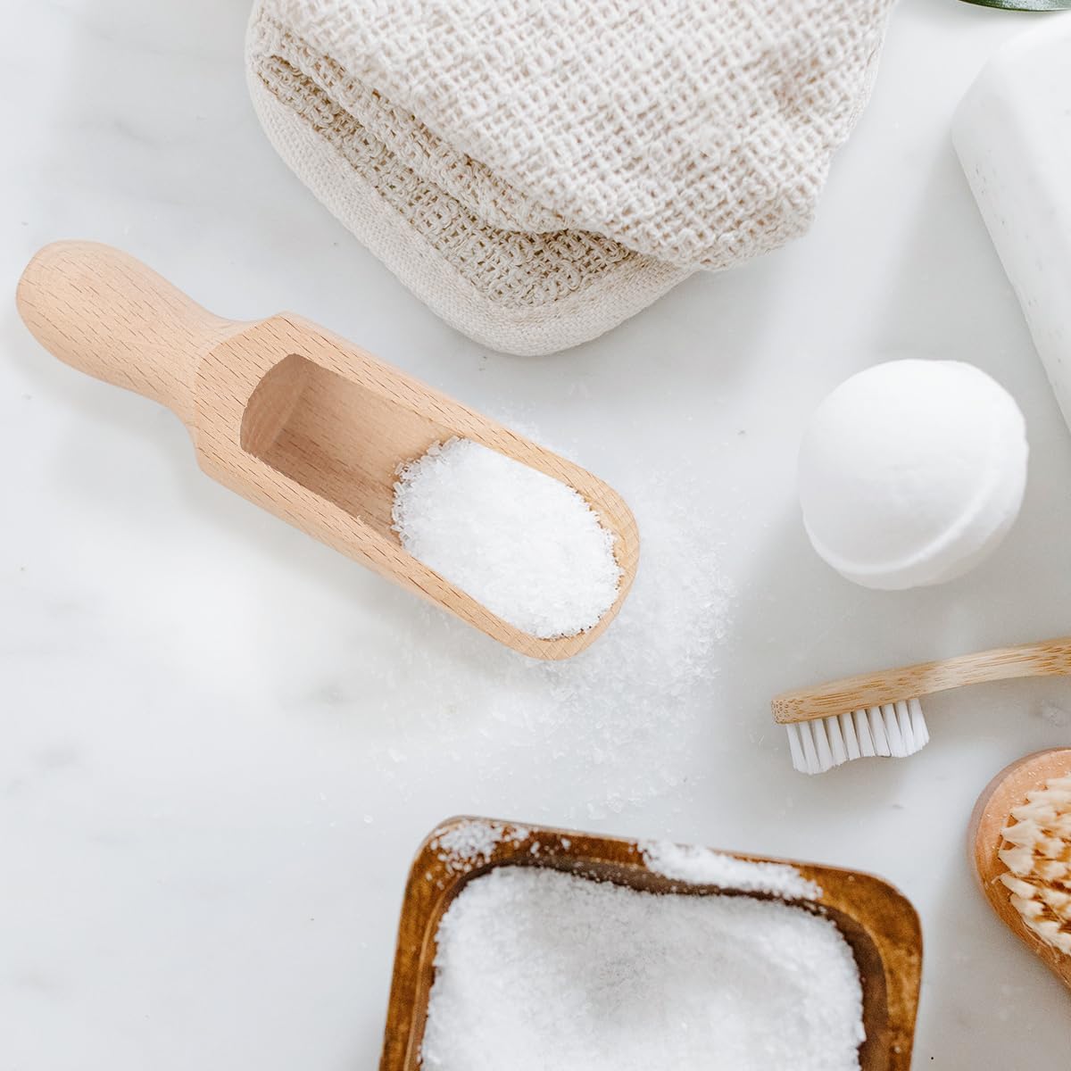 Large Wooden Scoop – Durable Beechwood Kitchen & Laundry Tool
