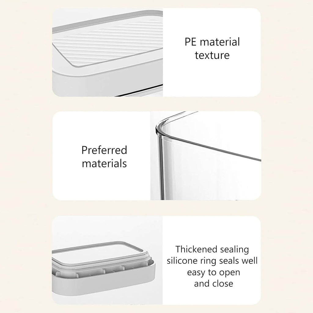 Elegant White Airtight Container – 1600ML