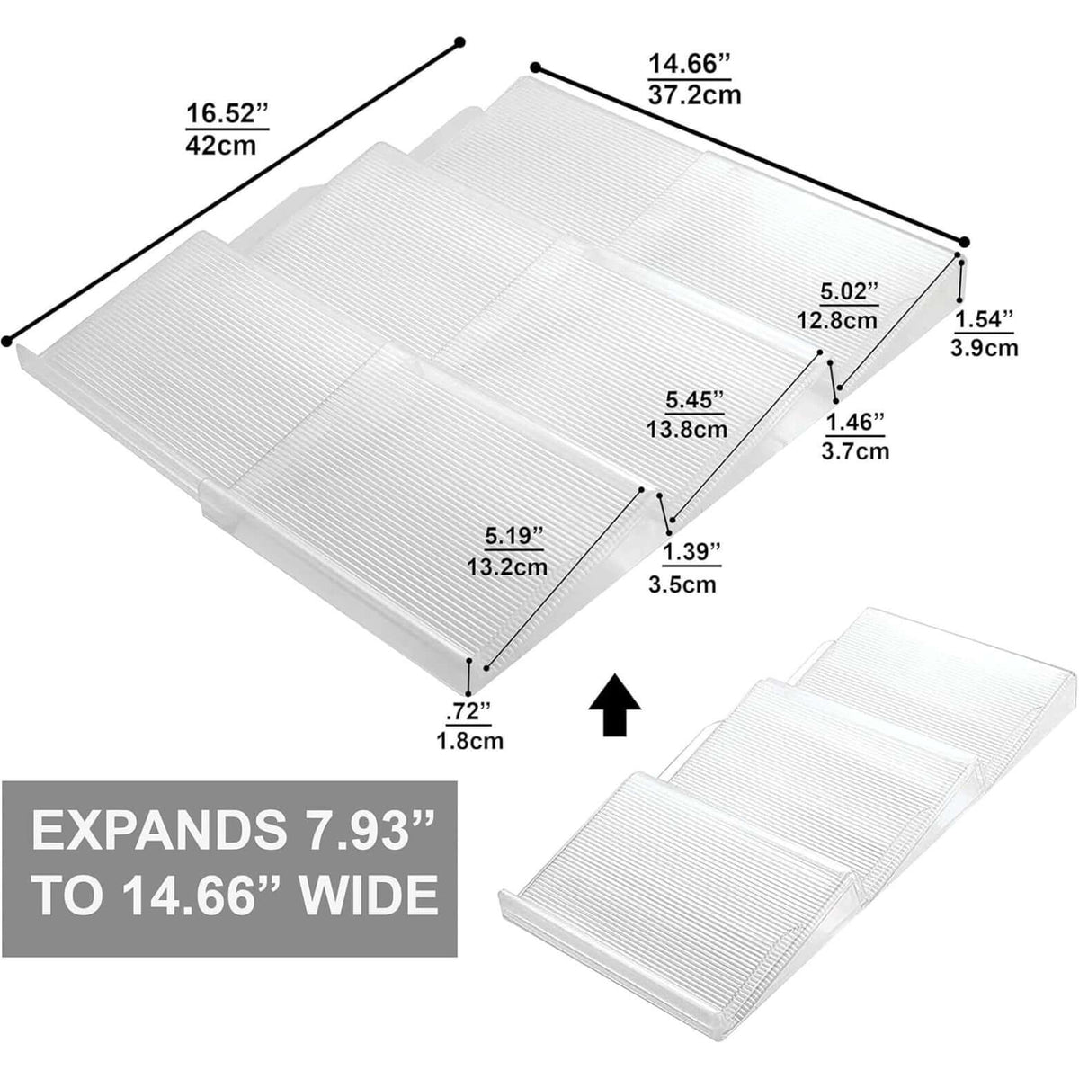Expandable In-Drawer Spice Rack