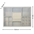 Grey Felt Jewellery & Accessory Tray 516x366x95mm