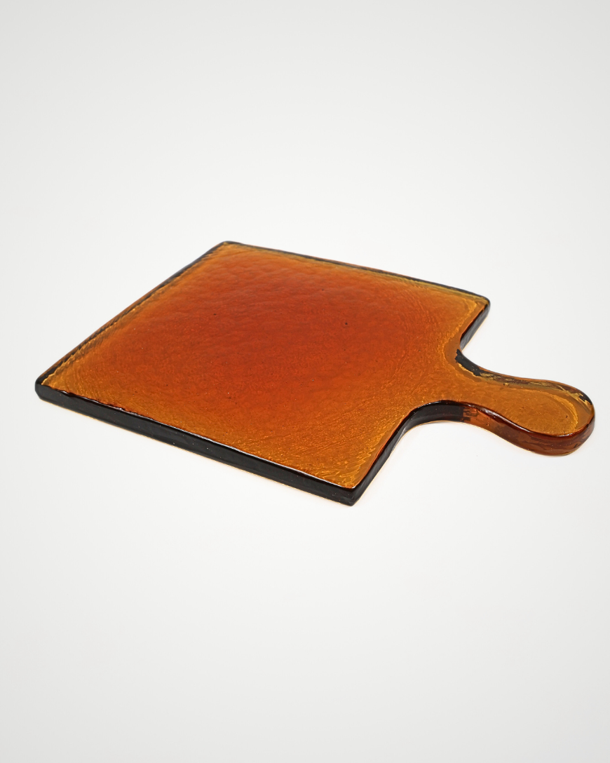 Hammered Glass Square Serving Board