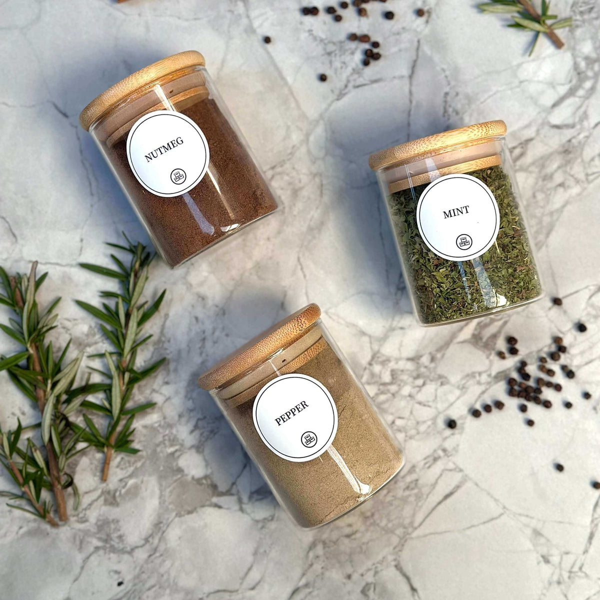 Spice Jar with Bamboo Lid - 120ml