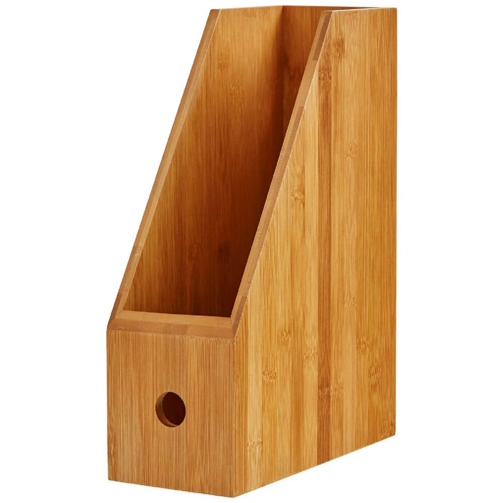 Bamboo Magazine Holder for Home & Office Storage