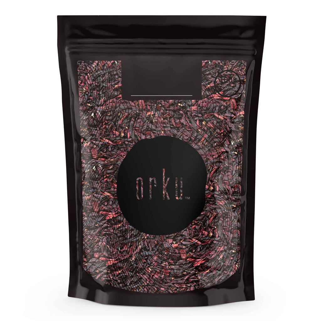 Orku Organic Hibiscus Rosella Flower Crushed Dried Herbal Tea