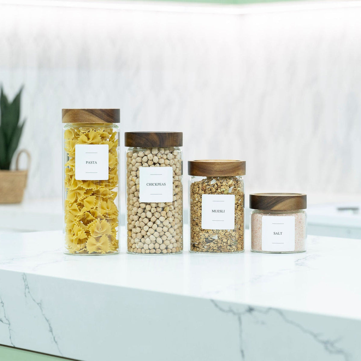 Acacia Screw On  Glass Jar – 2500ml