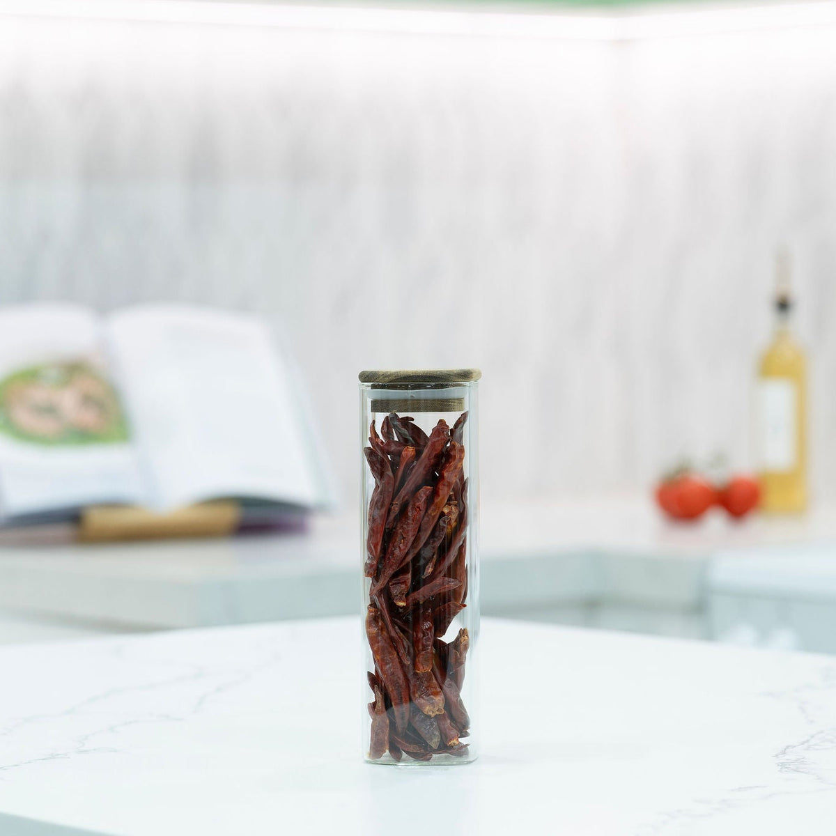 Square Acacia Spice Jars – 3 Sizes