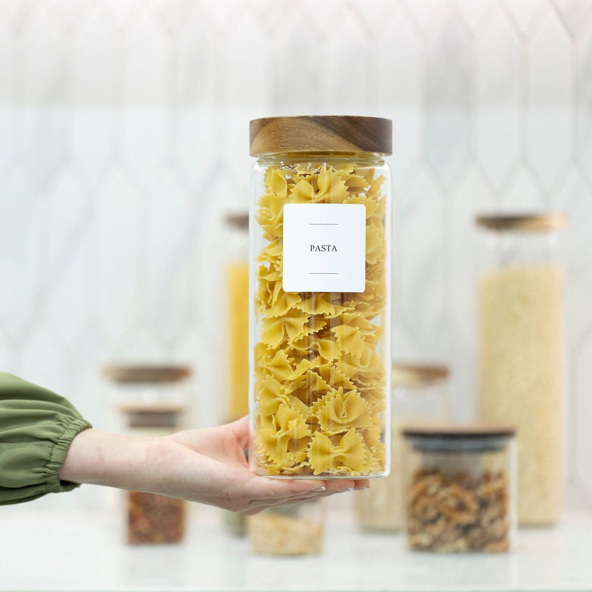 Acacia Screw On  Glass Jar – 2500ml