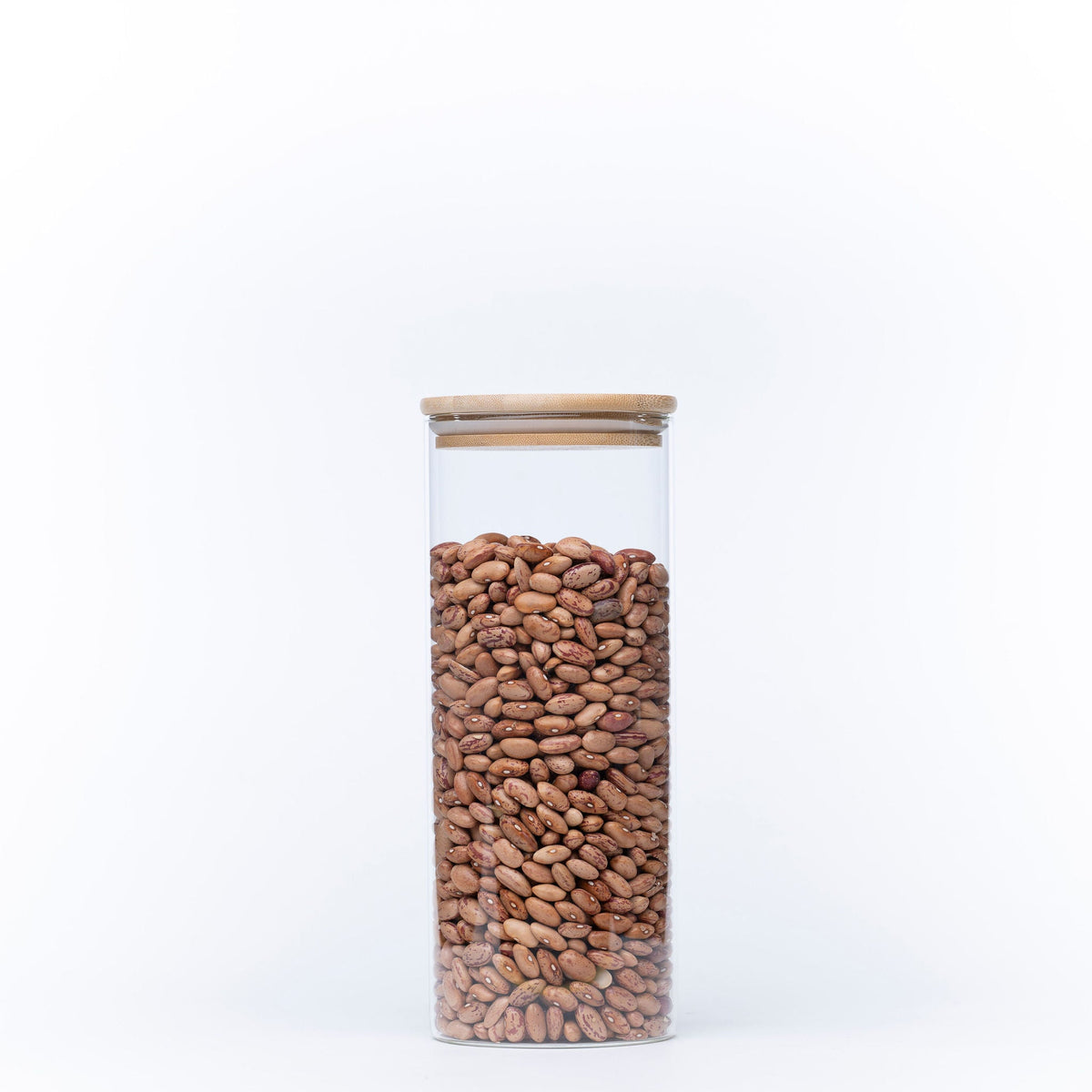 Glass Kitchen Jars with Lids, Bamboo, 8 Sizes