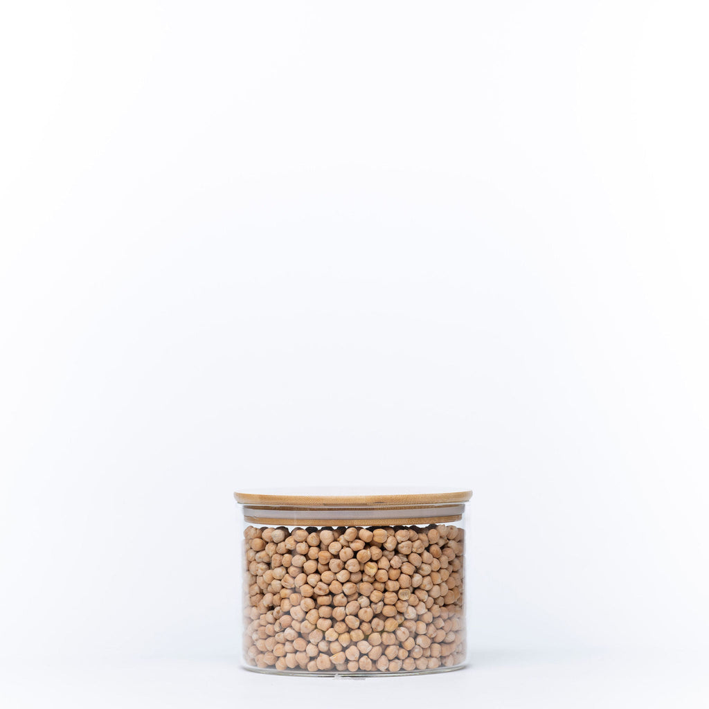 Large Glass Storage Jar with Bamboo Lid 1.6L