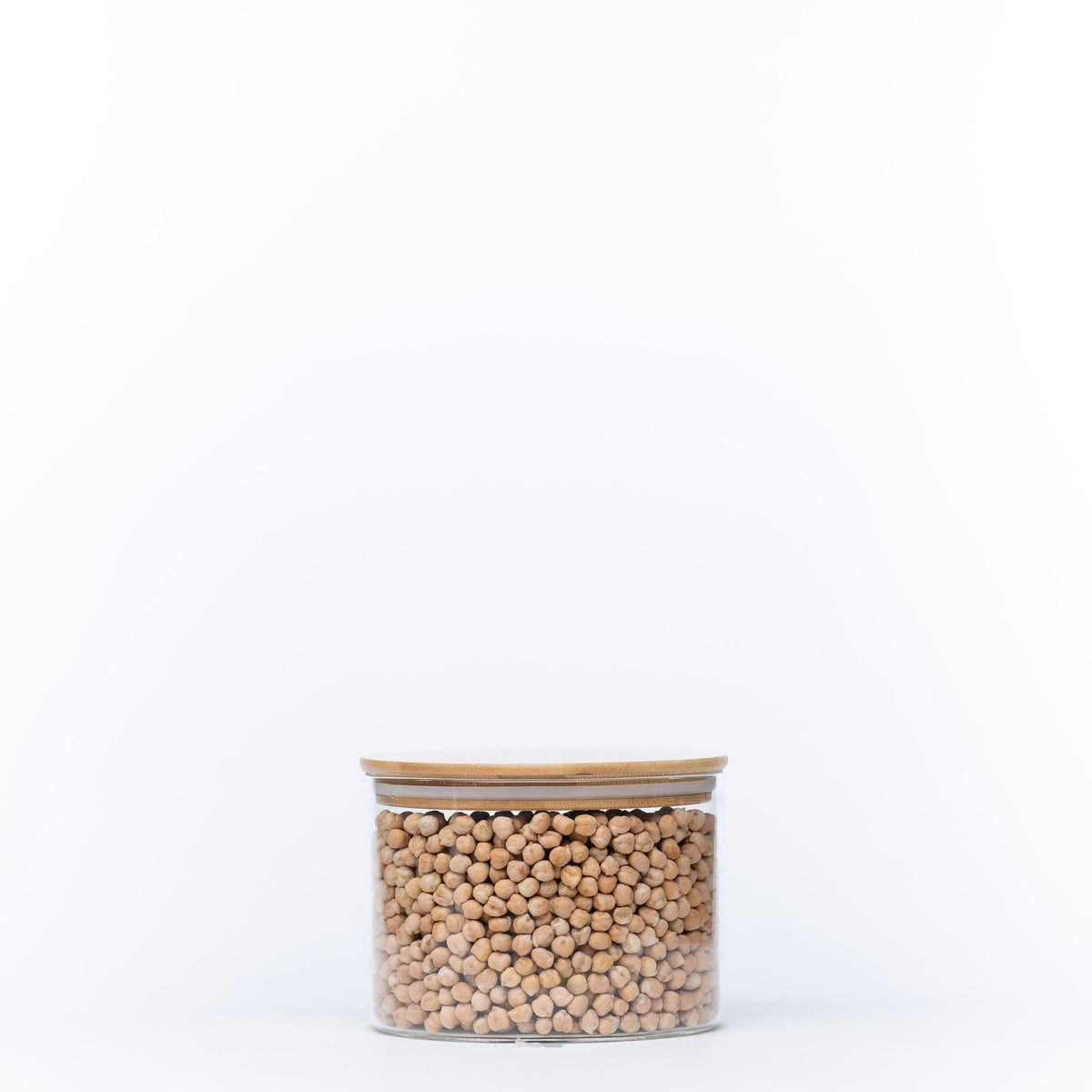 Large Glass Storage Jar with Bamboo Lid 1.6L