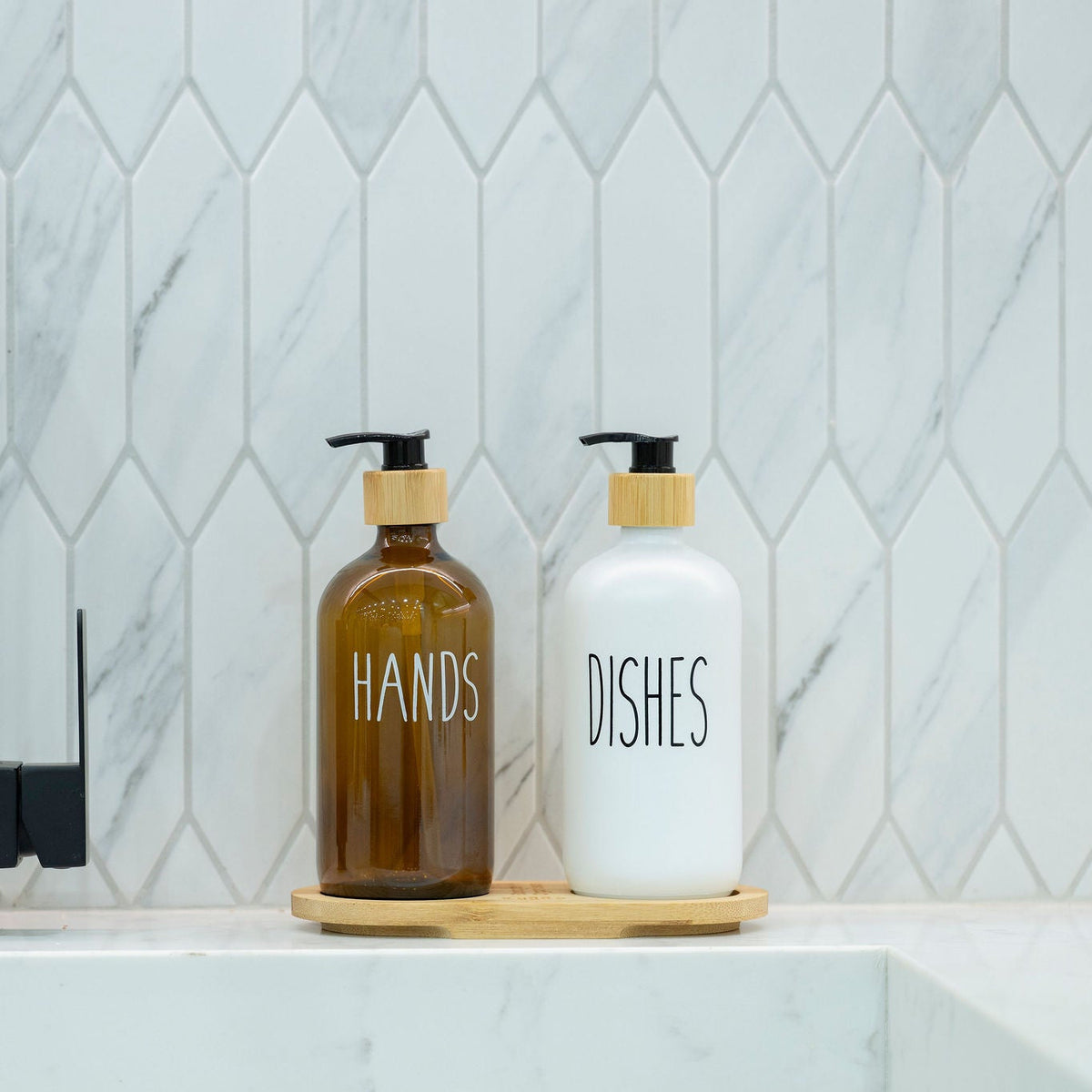 Bamboo Tray for Round Bottles – 500 ml