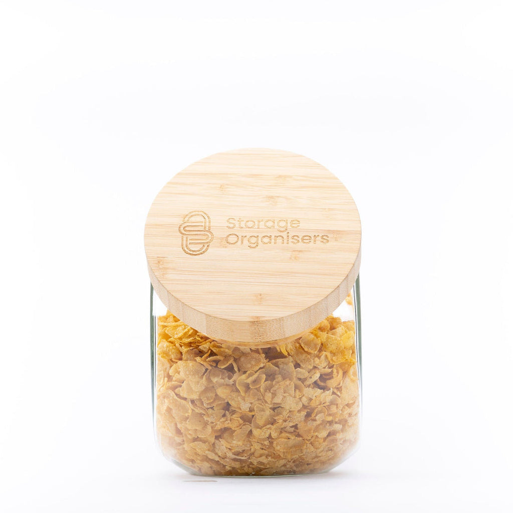 Round Tilt Glass Jar with Bamboo Lid – 4 L