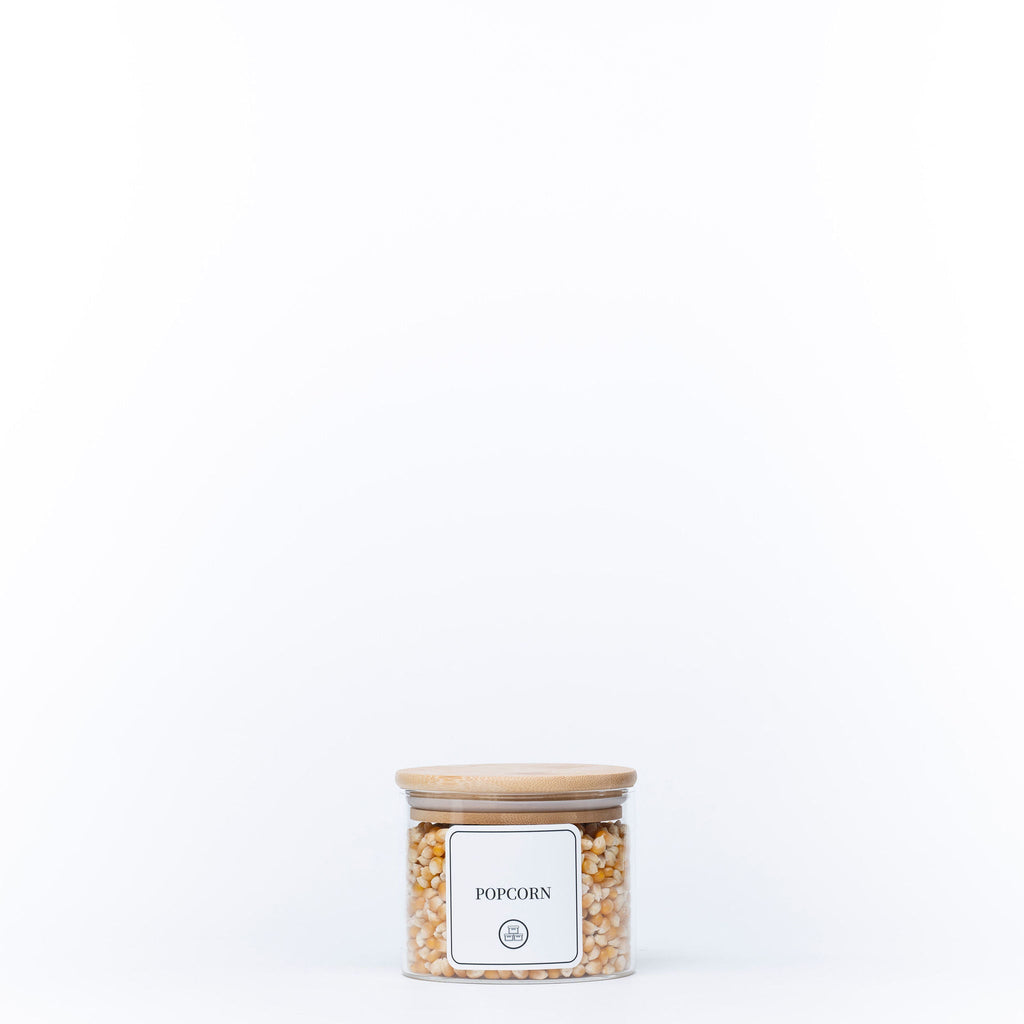 Round Glass Jar with Bamboo Lid - 840ml