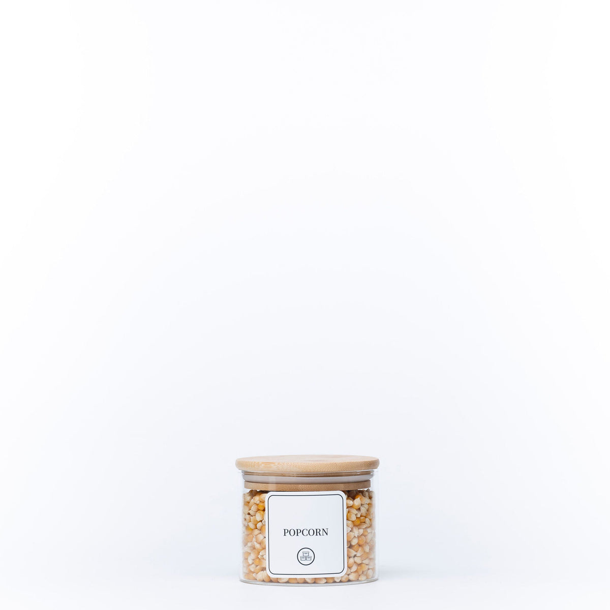 Round Glass Jar with Bamboo Lid - 840ml