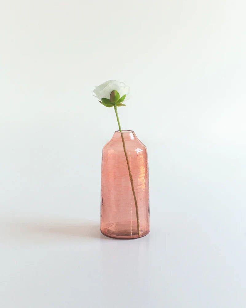 Siena Handblown Hammered Bud Vase