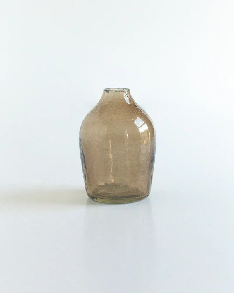 Haley Handblown Hammered Bud Vase