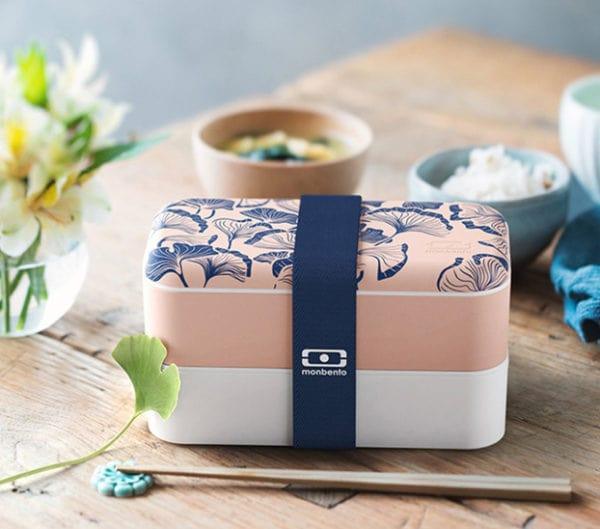 Monbento Original Graphic 1L Lunch Bento Box-Ginkgo Ginkgo