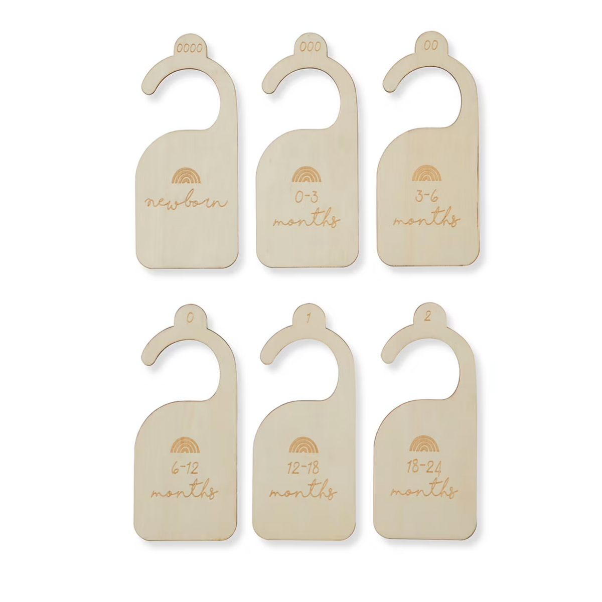 6 Pack Wardrobe Dividers – Natural Plywood